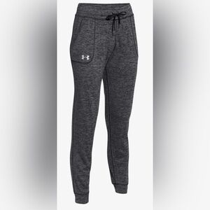 Under Armour women’s gray w/black “loose” “heat gear”  lounge pants. Sz M